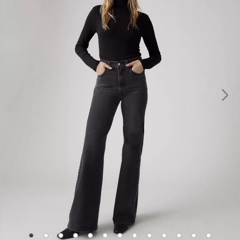 Levi's Black Flare & Wide Leg Jeans